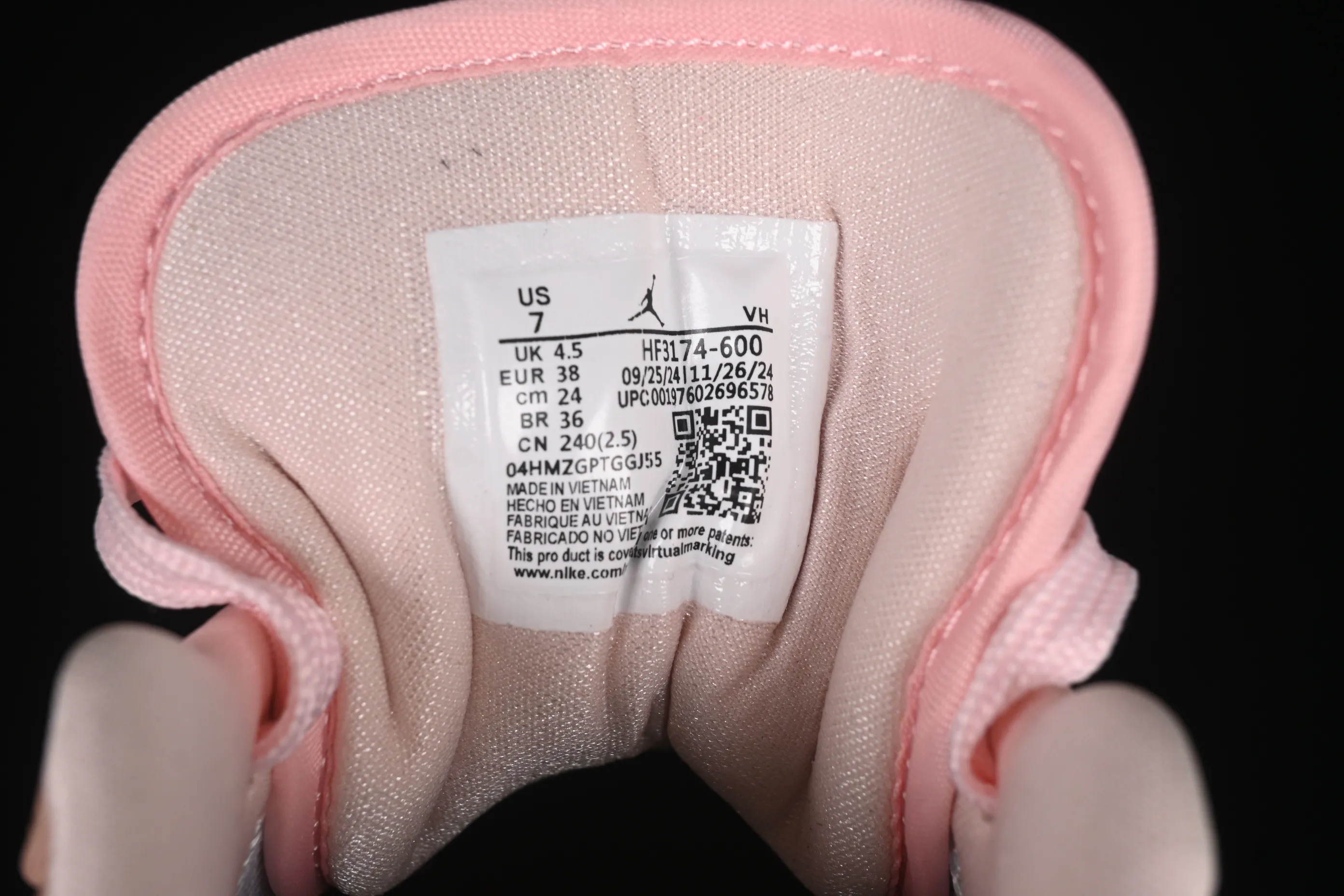 All categories Air Jordan Jordan series basketball shoes Air Jordan 1 Low Air Jordan 1 Low AJ1 Joe 1 Valentine's Day Jelly Pink Low-top cultural basketball shoes HF3174-600